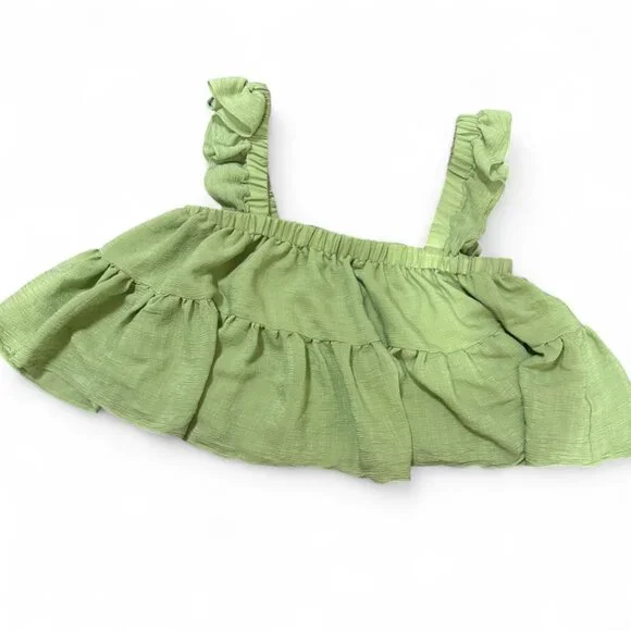 Lulu's Festival Coquette Spring Ruffle Top L Fairycore Girly Summer Soft Girl - Picture 6 of 8